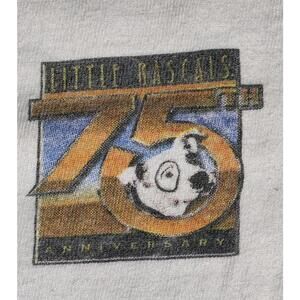 Vintage 1997 Little Rascals 75th Anniversary T-Shirt XL White Movie Graphic A13